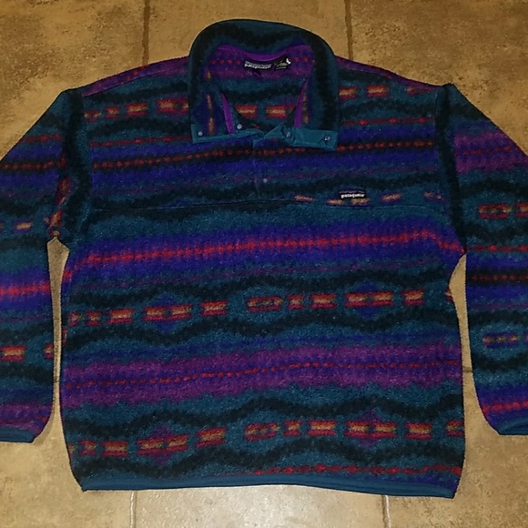 Mens Vintage Patagonia Fleece Pullover 
